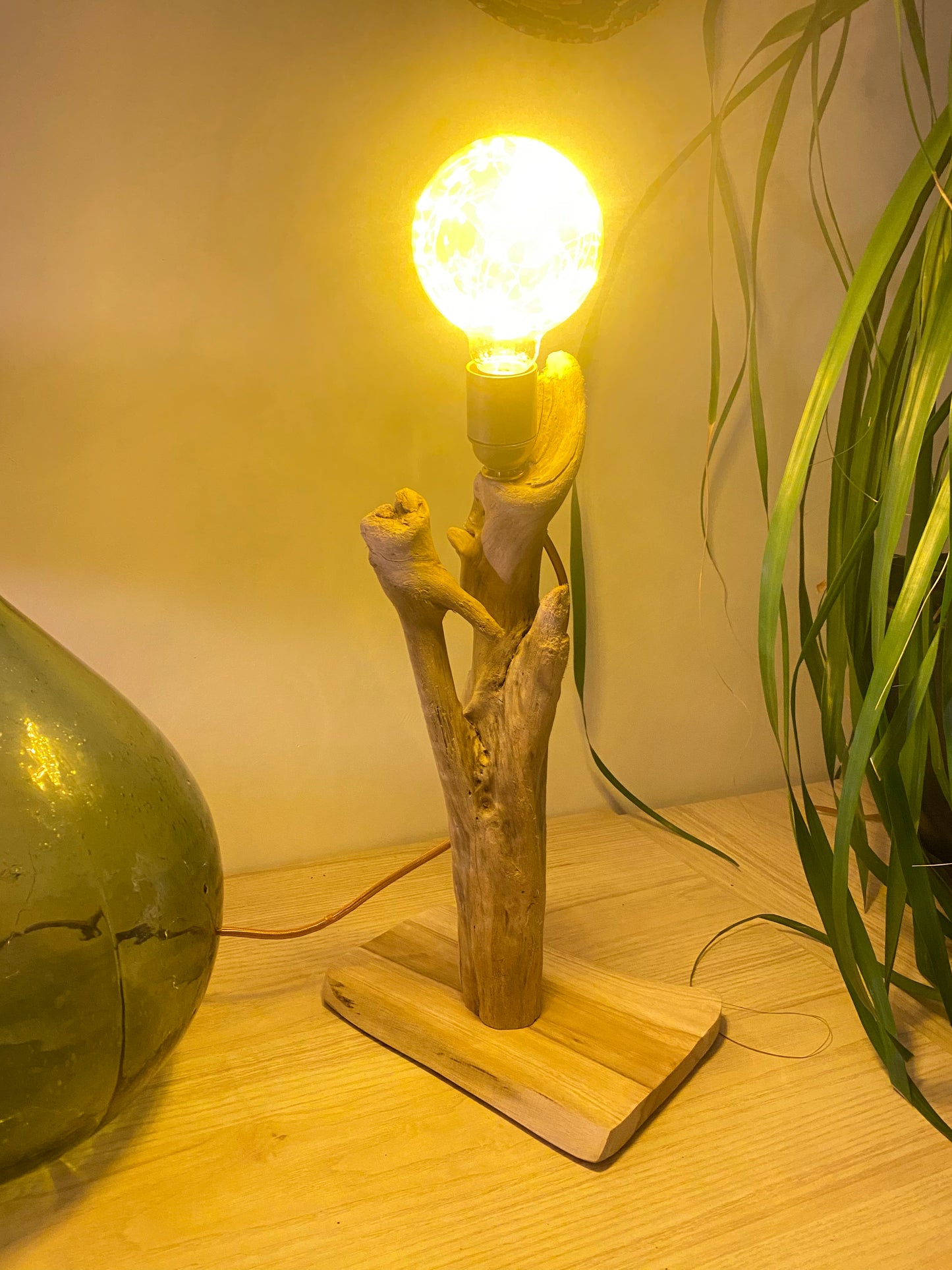Lampe bois joli