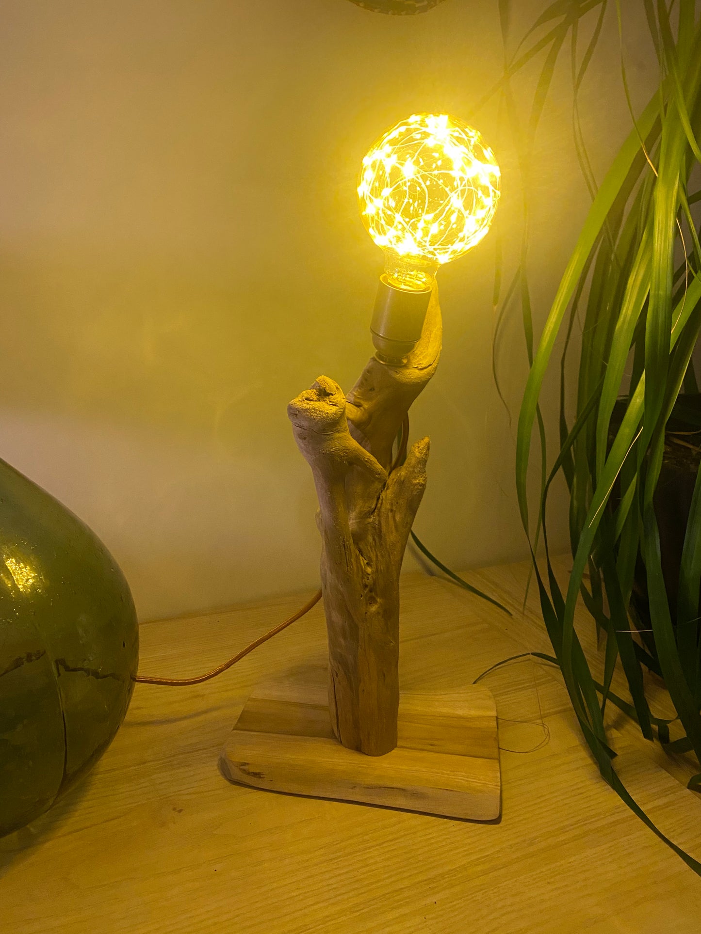 Lampe bois joli