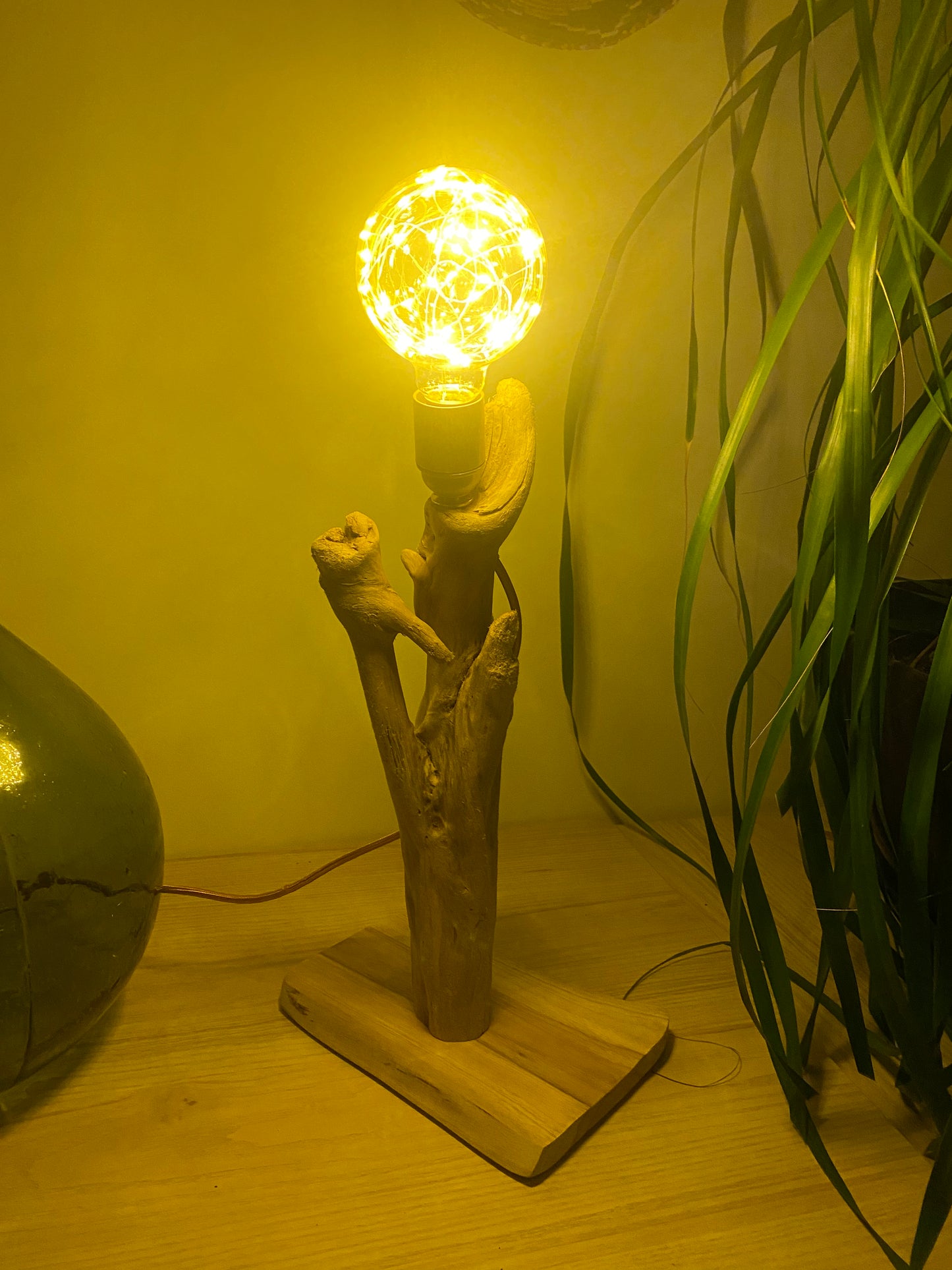 Lampe bois joli