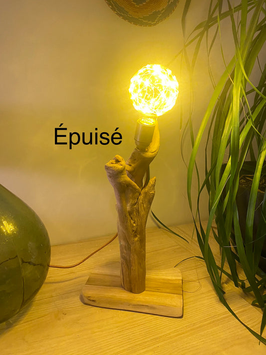 Lampe bois joli